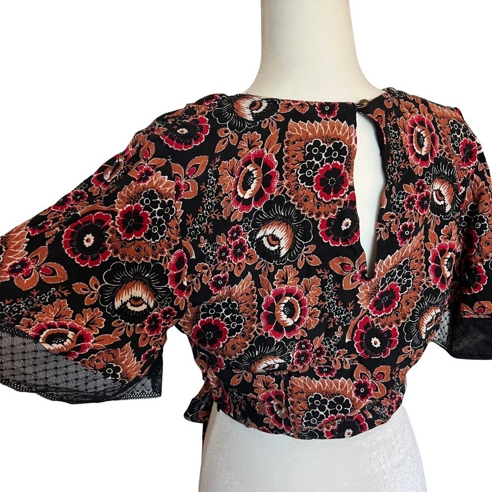 NEW Anthropologie Floral Print 2 Piece Maxi Skirt Set Bohemian Women's Size 12 - Picture 8 of 11